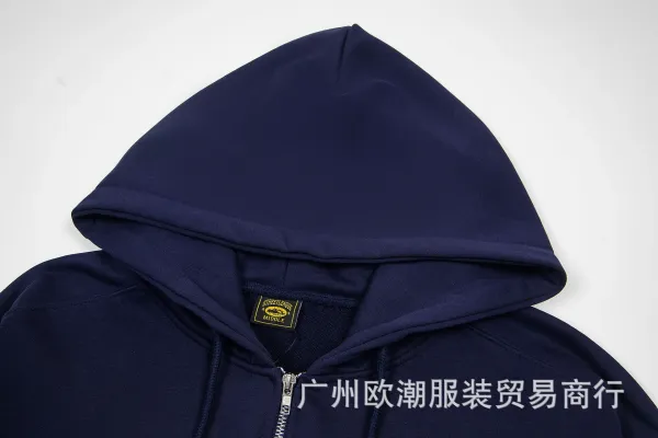 CORTEIZ Arch Logo Zip-Up Hoodie Burgundy - 9