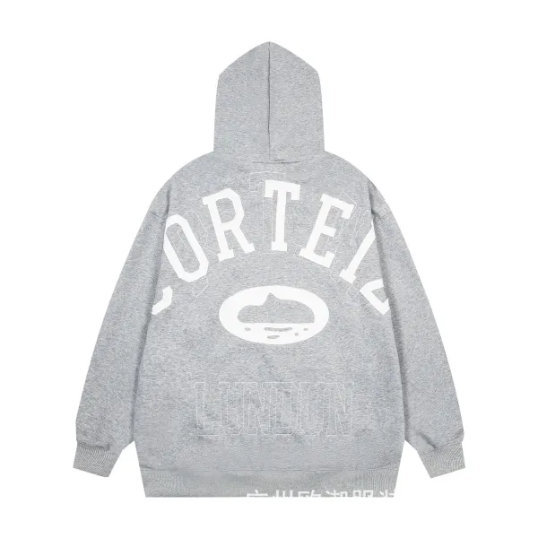 Corteiz x Lundun Arch Logo Hoodie Gray - 1