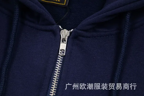 CORTEIZ Arch Logo Zip-Up Hoodie Burgundy - 11