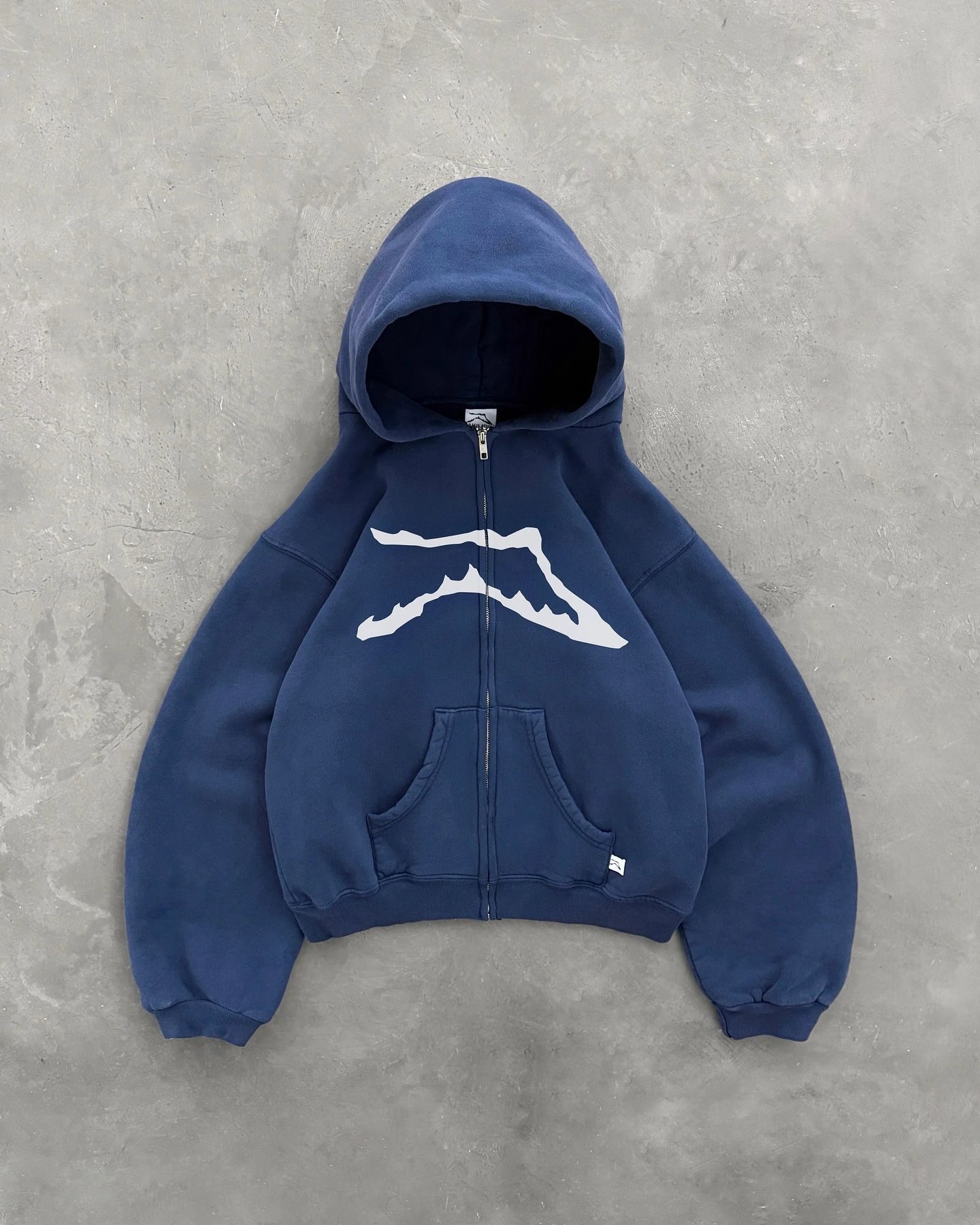 Design Mountain Graphic Zip-Up Hoodie Black - 5