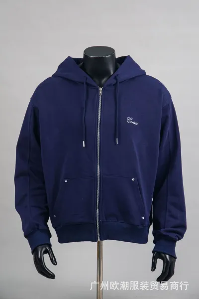 CORTEIZ Arch Logo Zip-Up Hoodie Burgundy - 4