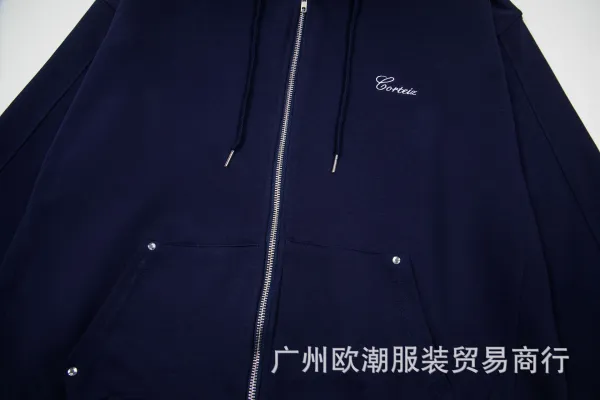 CORTEIZ Arch Logo Zip-Up Hoodie Burgundy - 12