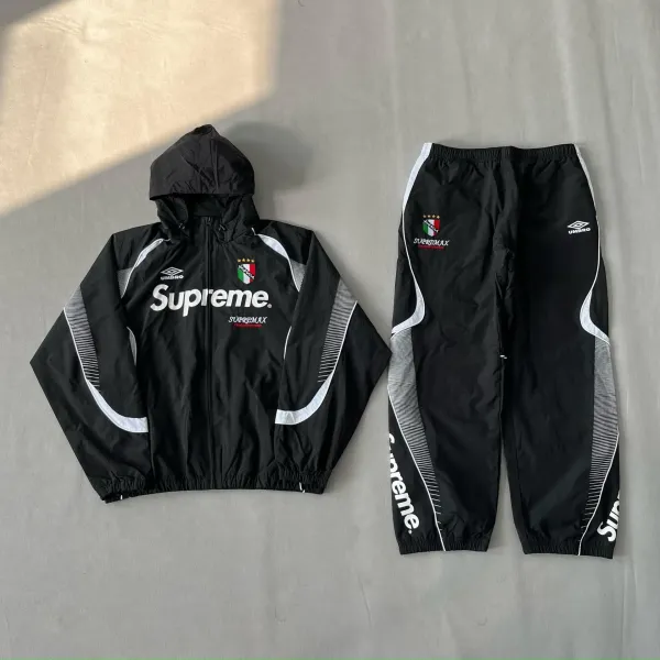 Supreme x Umbro Italy Tracksuit Black - 1