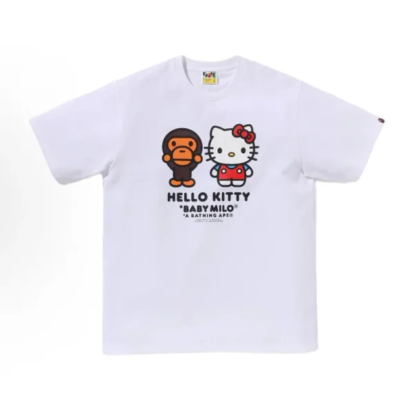 A Bathing Ape x Sanrio Hello Kitty Baby Milo White T-Shirt - 1
