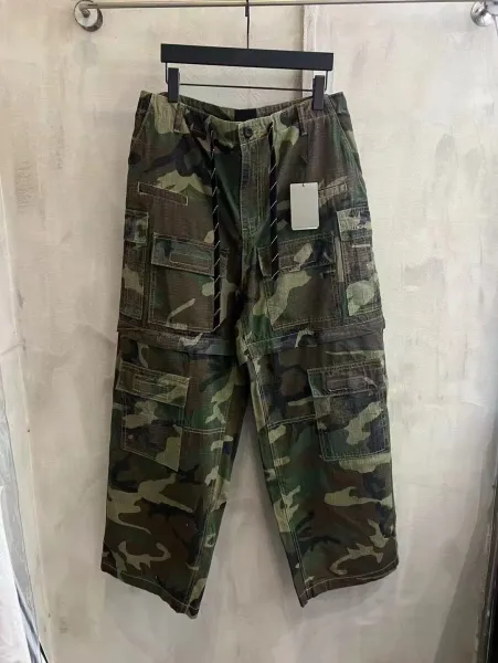 Balenciaga Cargo Pants Multicolor Camouflage Pants - 1