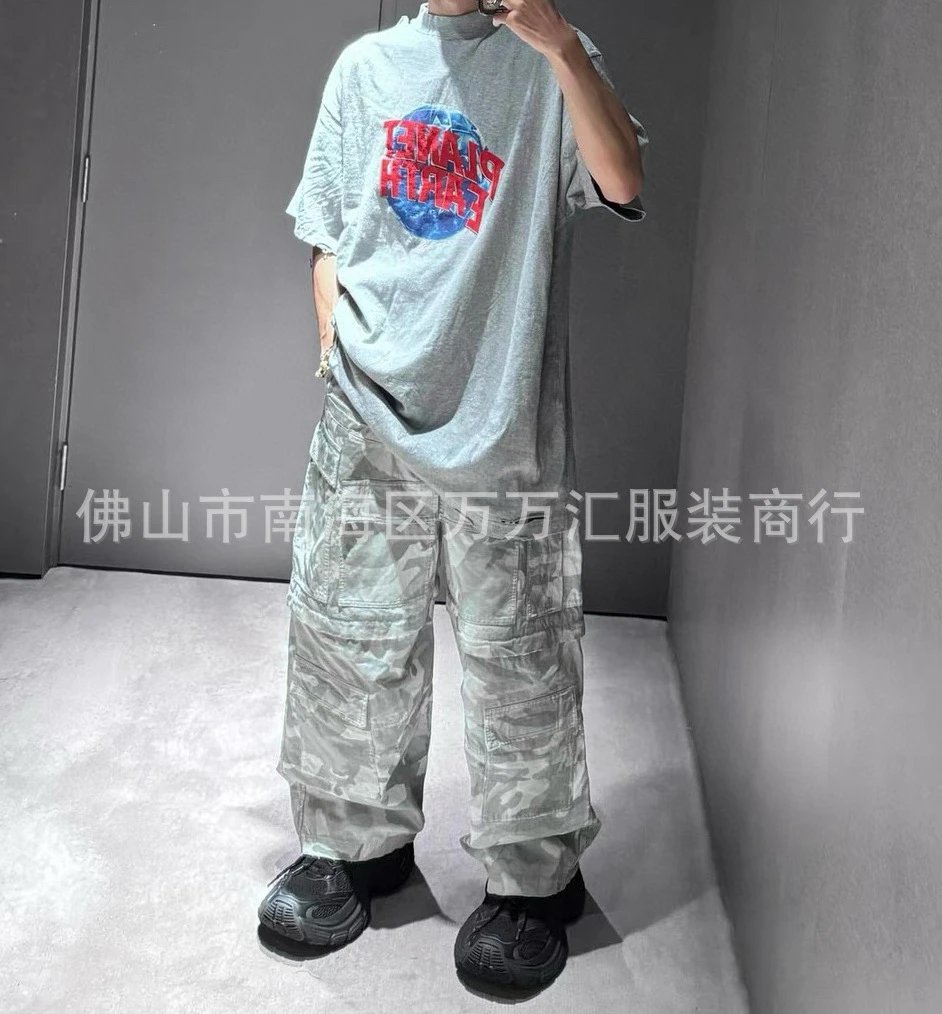 Balenciaga Cargo Pants Multicolor Camouflage Pants - 5