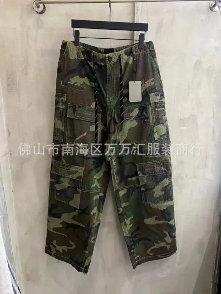 Balenciaga Cargo Pants Multicolor Camouflage Pants - 11