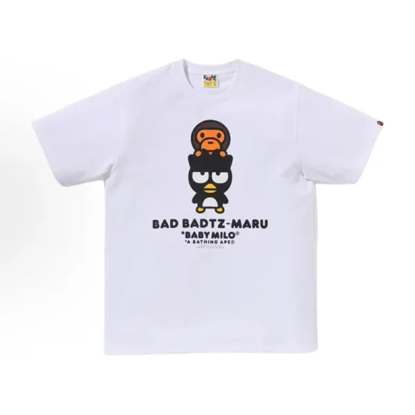 A Bathing Ape x Sanrio Bad Badtz-Maru Baby Milo White T-Shirt - 1