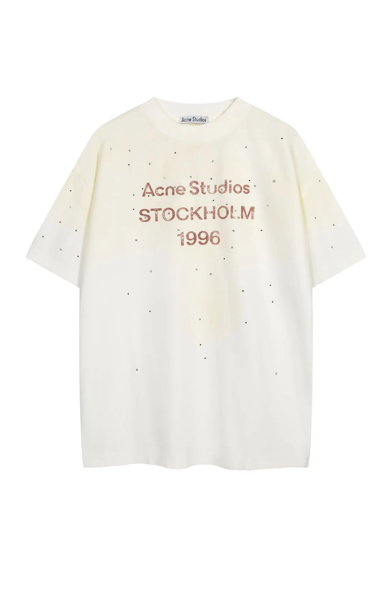 Acne Studios Stockholm 1996 Crystal-Embellished Oversized T-Shirt