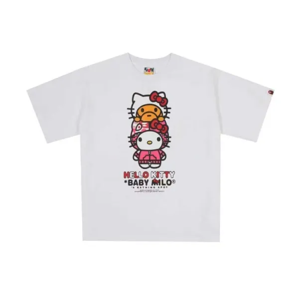 Hello Kitty x A Bathing Ape Baby Milo White T-Shirt - 1