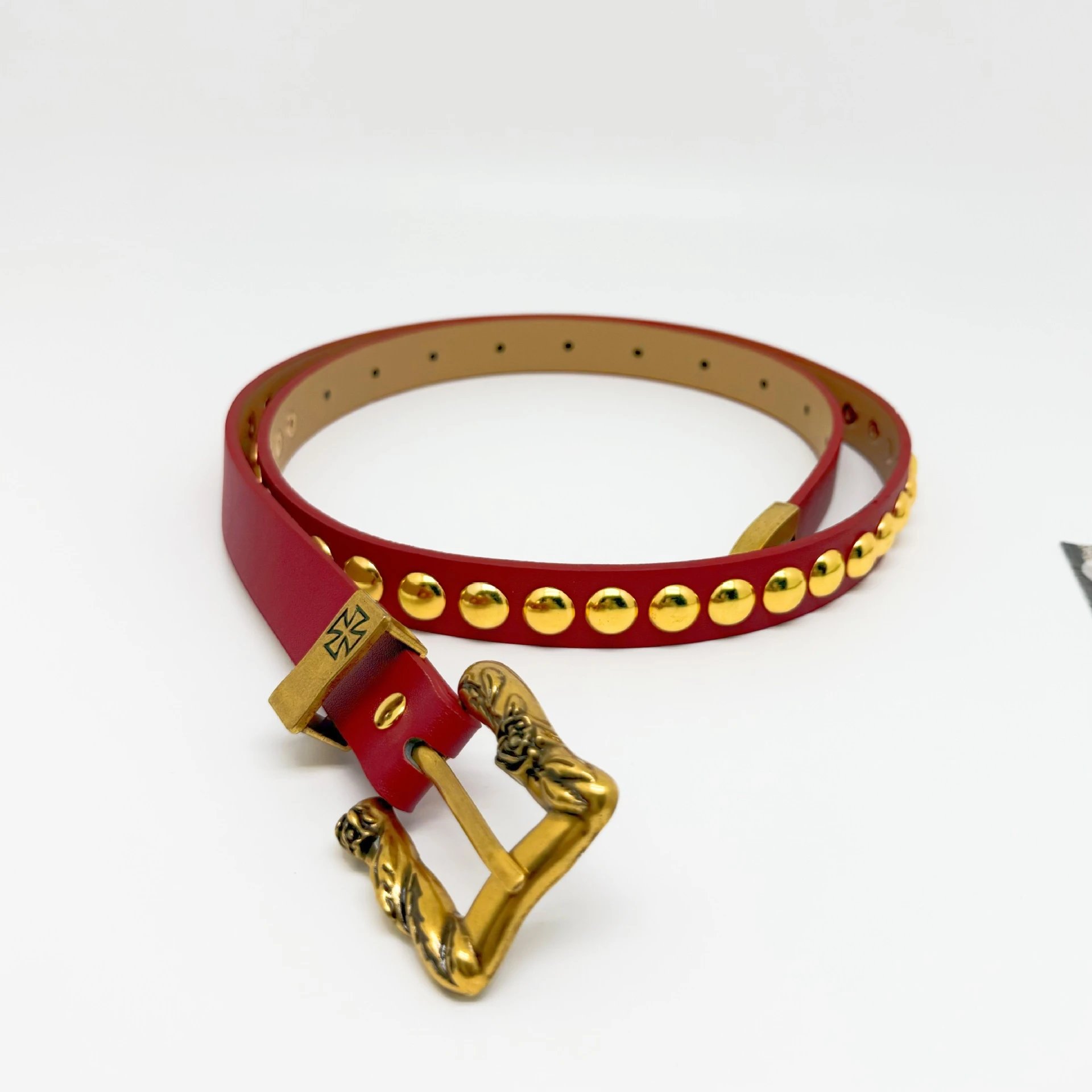Philipp Plein Double Wrap Studded Leather Belt Black - 2