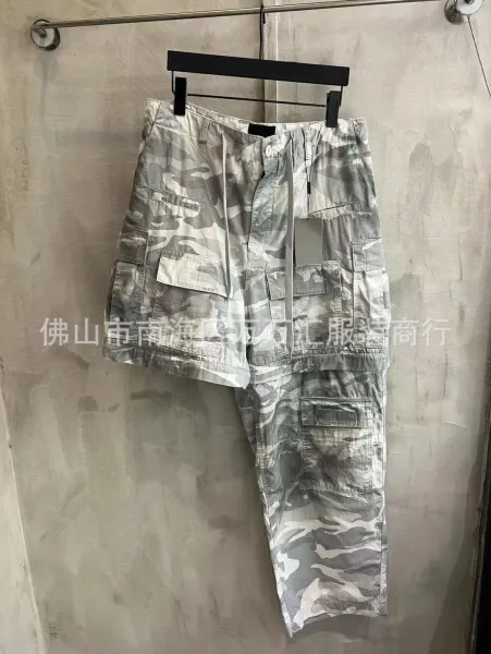 Balenciaga Cargo Pants Multicolor Camouflage Pants - 7
