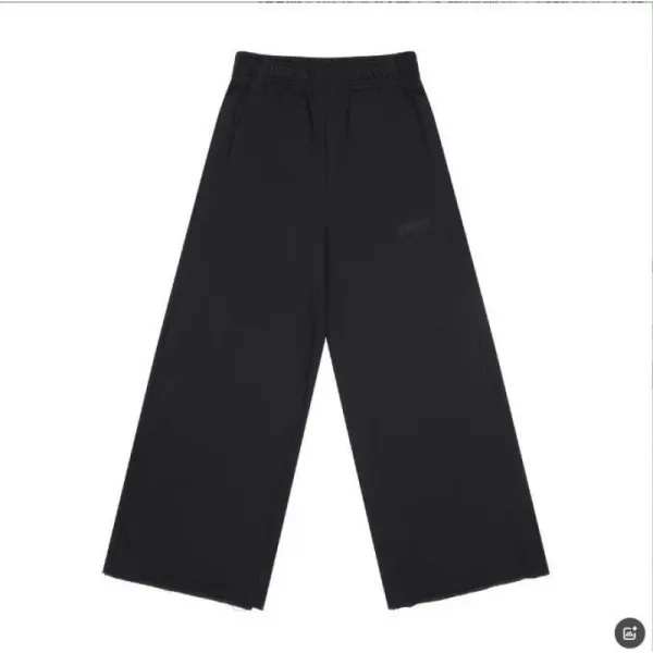 Vetements Logo Sweatpants Wide-Leg Cotton-Jersey Pants - 6