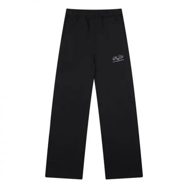Vetements Logo Sweatpants Wide-Leg Cotton-Jersey Pants - 7
