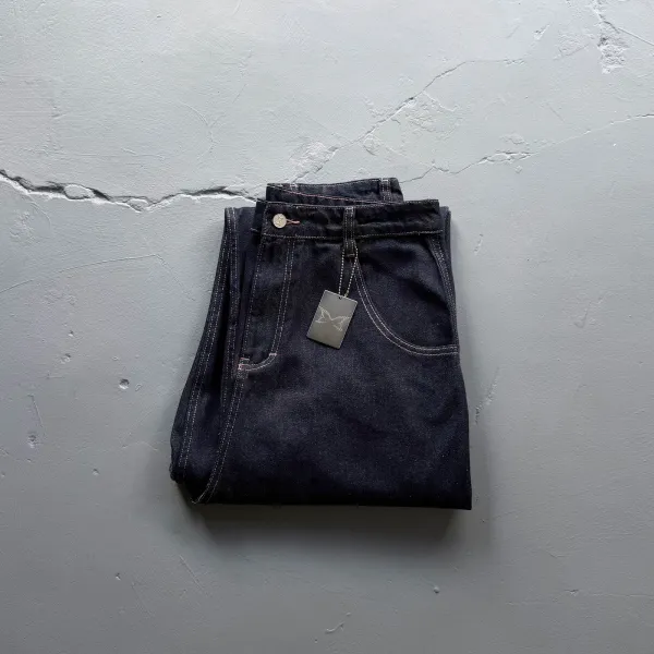 A Bathing Ape x Unknown Collaborator Denim Jeans with Embroidered Ape Head Logo - 10