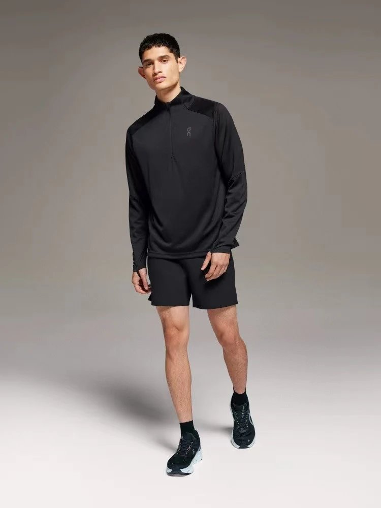 On Running Half-Zip Base Layer White Top - 8