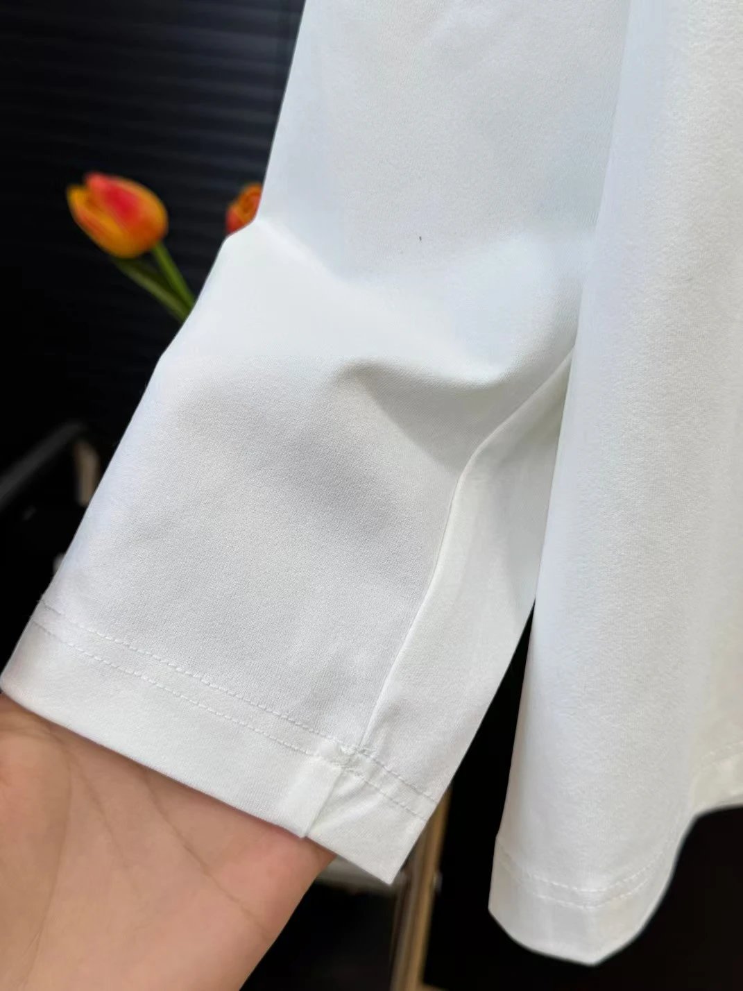 On Running Half-Zip Base Layer White Top - 16