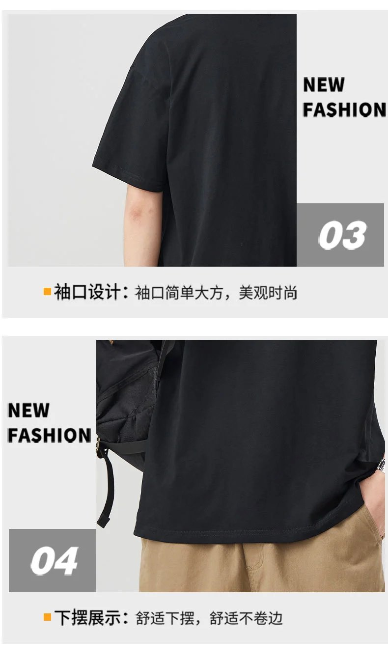 Design Dragon Embroidery Oversized T-Shirt Gray - 17