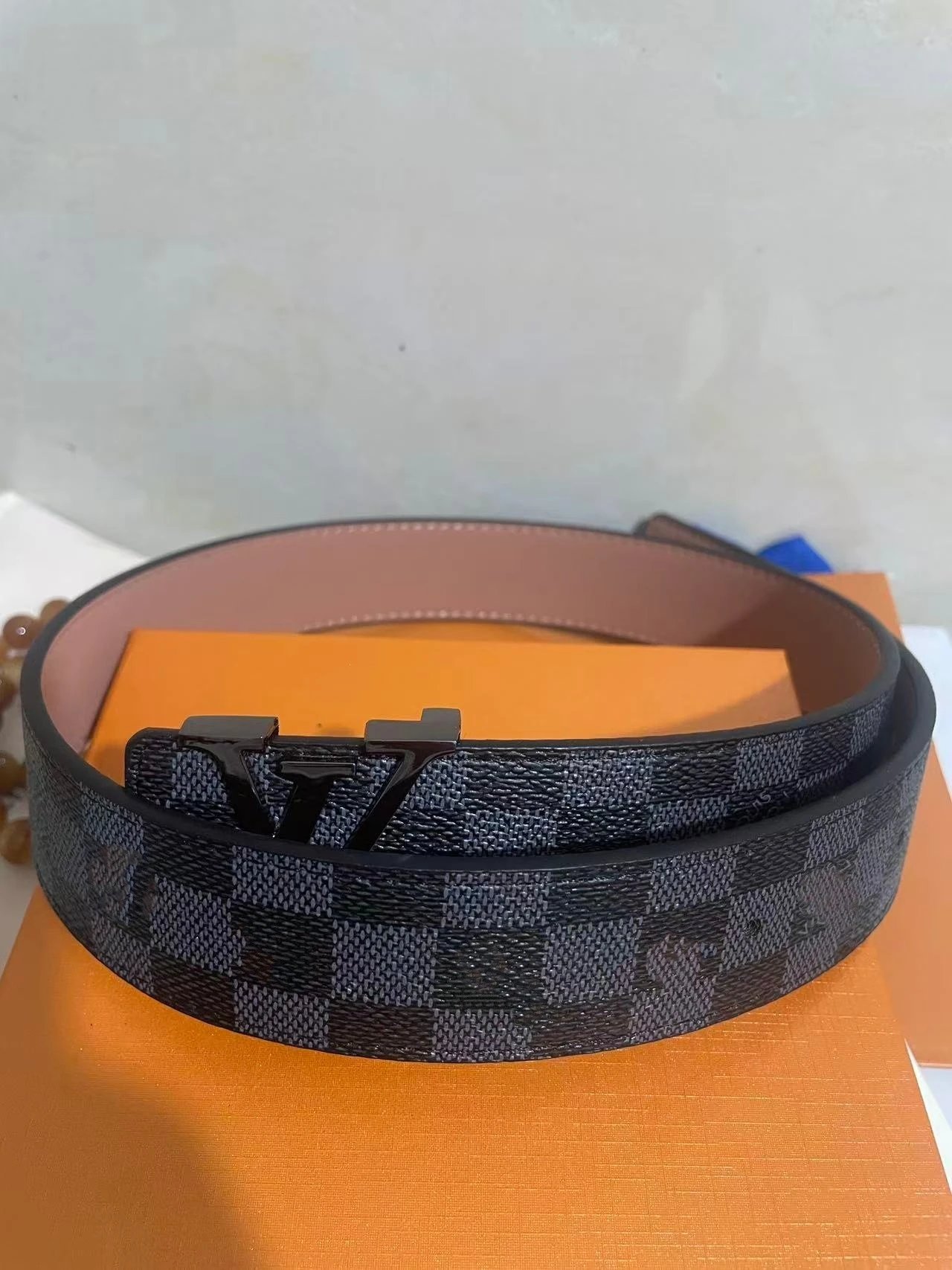 Black Plaid Gun Buckle