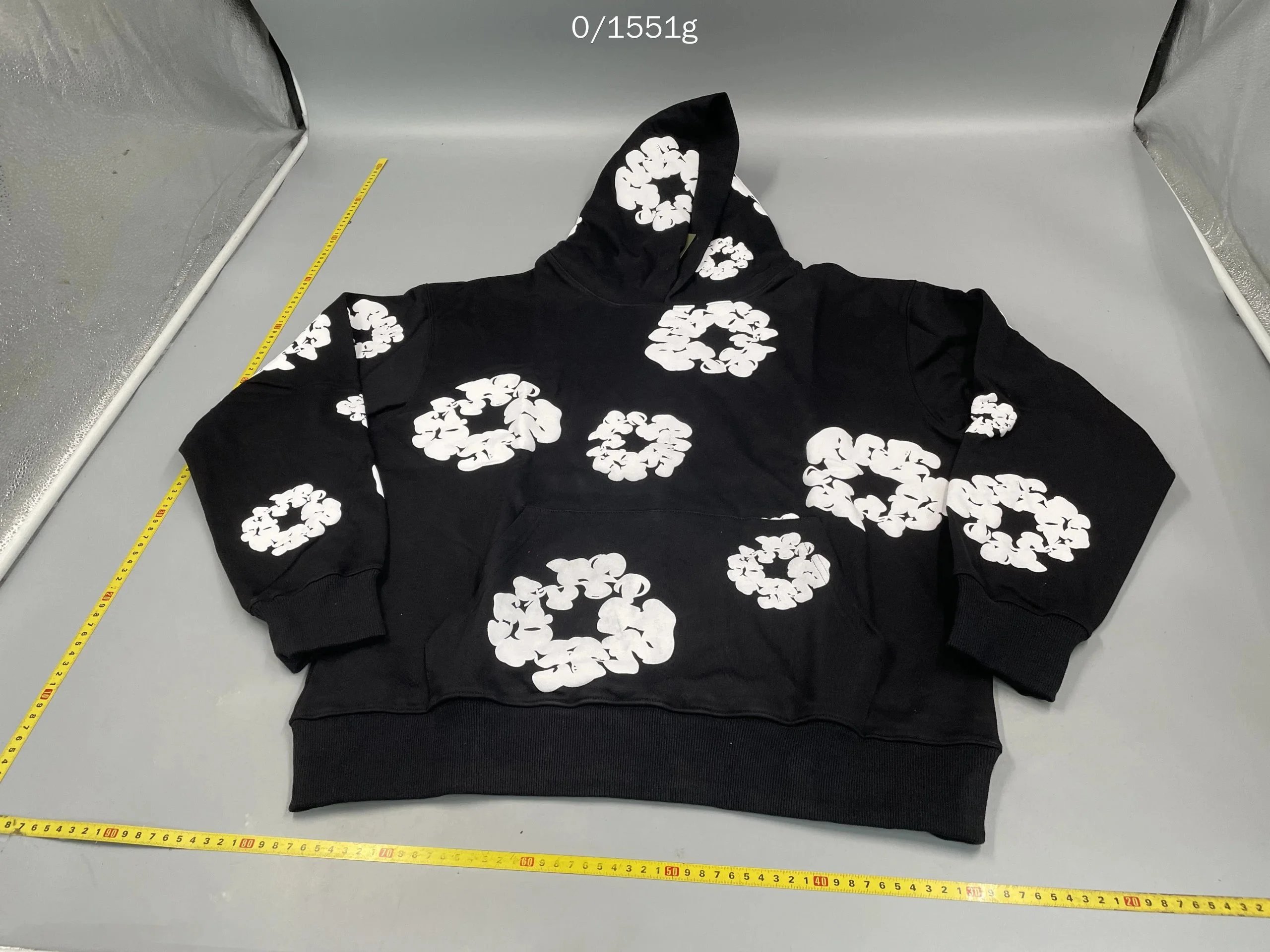 D T 木棉花发泡 400克重重磅纯棉卫衣帽衫 4