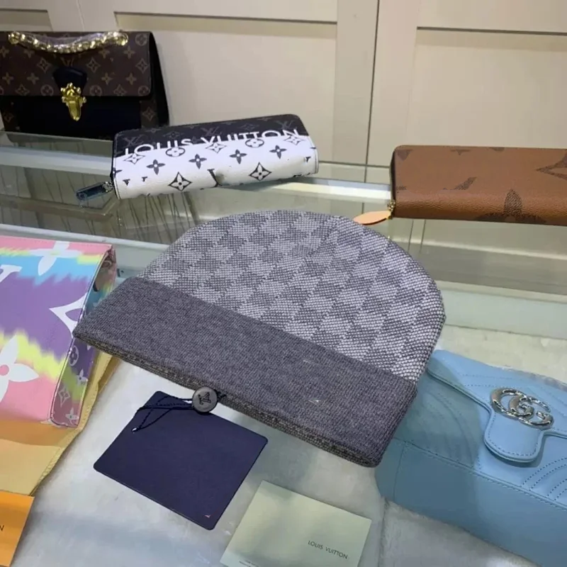 秋冬款卷边毛线帽女网红百搭冷帽 2