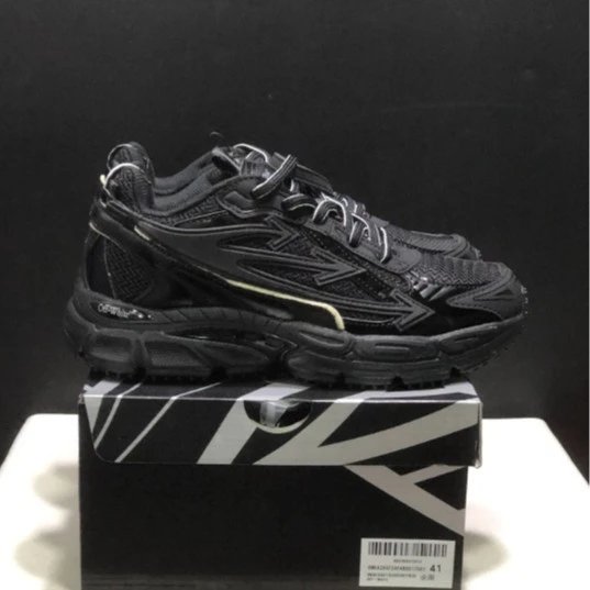 OFF-WHITE Be Right Back Round Toe Lace-up Sneakers Casual Shoes for Men and Women Dad Shoes