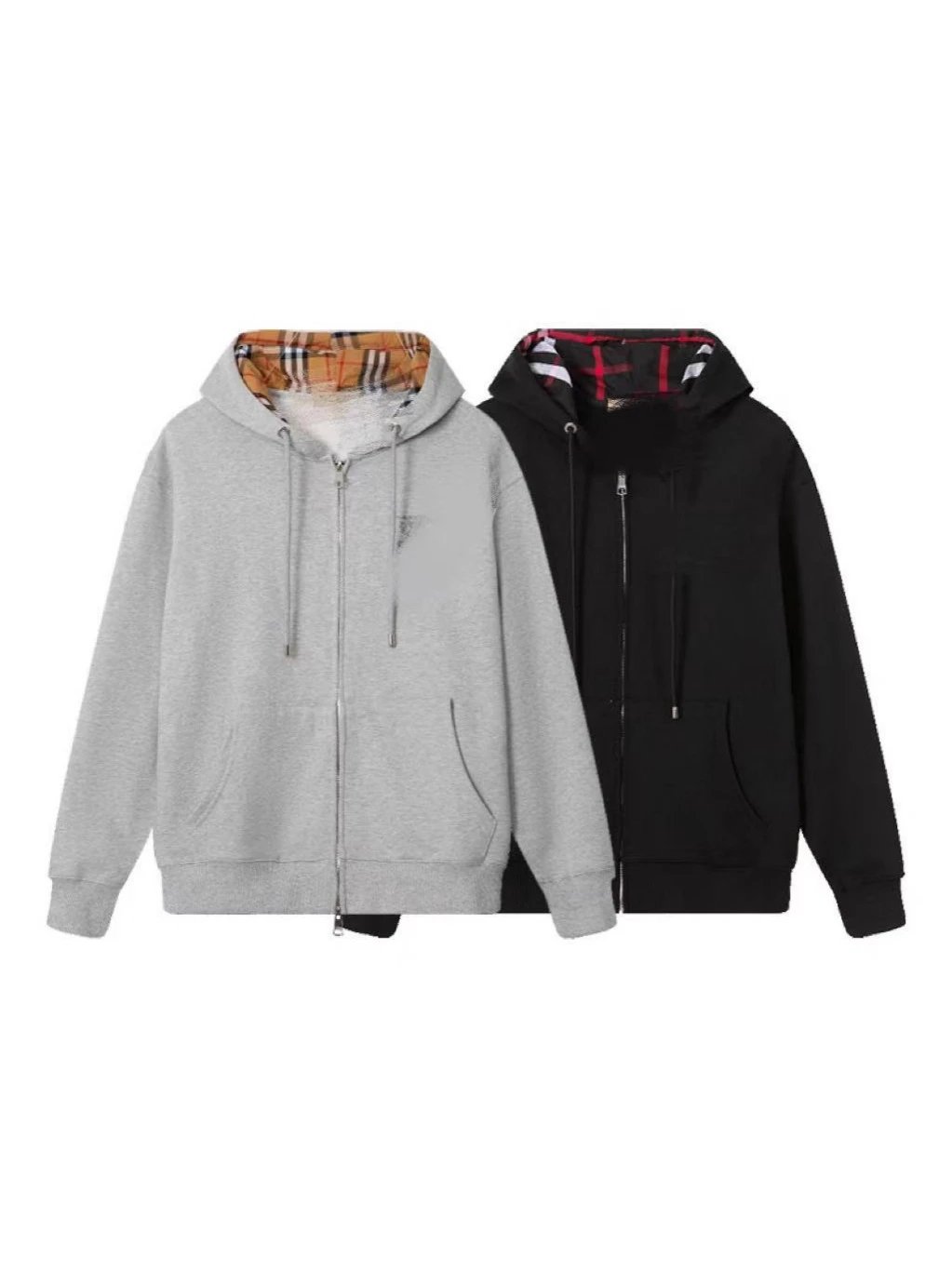 跨境B家战马高品连帽卫衣夹克全开衫拉链刺绣外套休闲宽松男女同