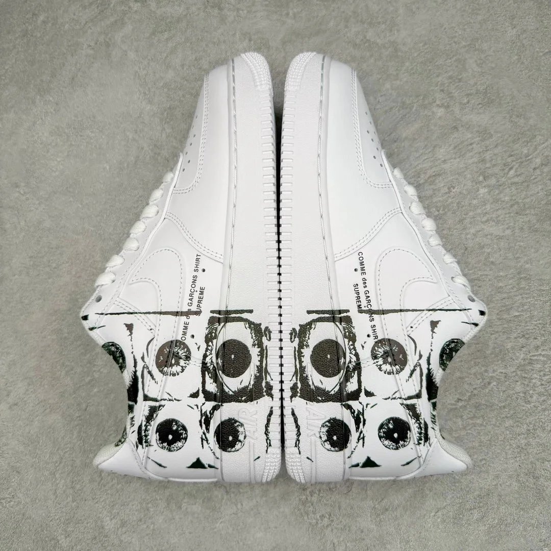 CDG x Sup x A 1  Comme des Garcons Shirt 低帮 三方联名白黑六眼 923044-100 AF1WhatsApp： - 134502
