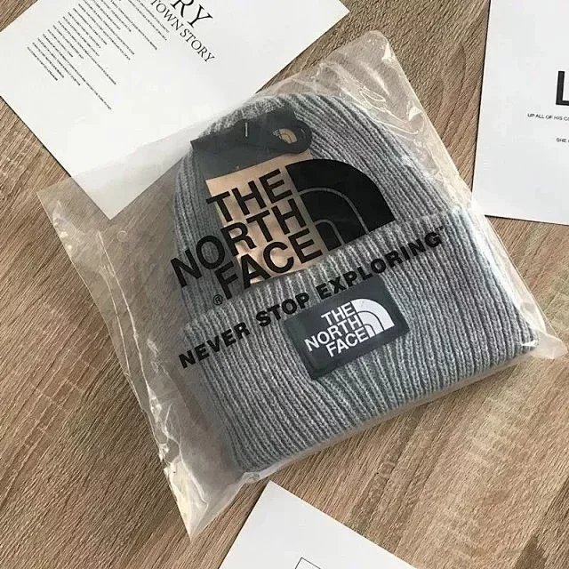 The North Face Logo Beanie Gray Knit Hat product detail 12 in Litbuy spreadsheet finds