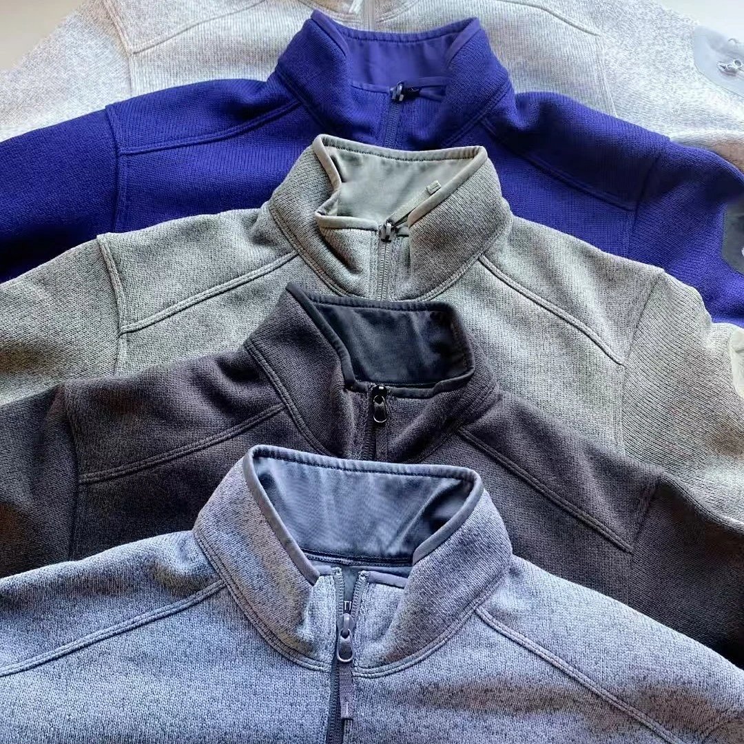 Covert-Style Fleece-Lined Taped-Seam Cardigan Jacket (Unisex)