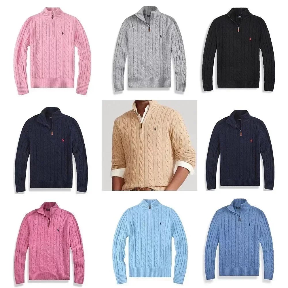 Ralph Lauren Cable Knit Quarter-Zip Sweater