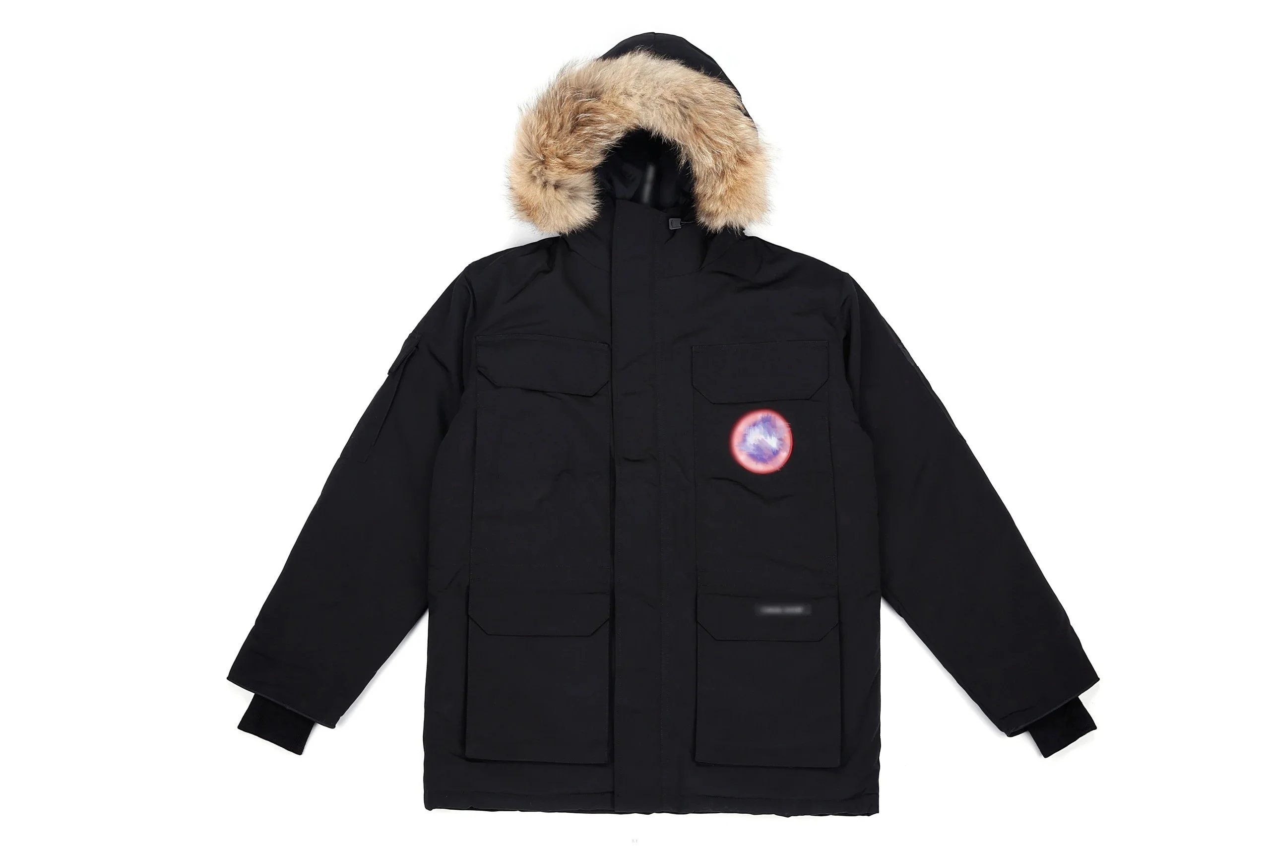 Canada Goose Men's Hooded Down Parka Jackets with Fur Trim