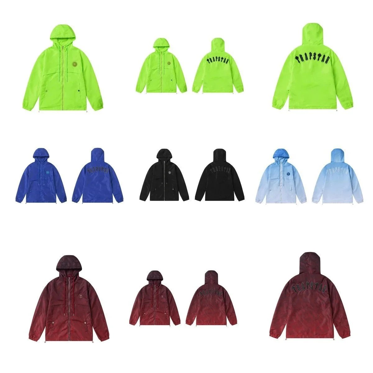 Trapstar Embroidered Logo Unisex Windbreaker Jacket