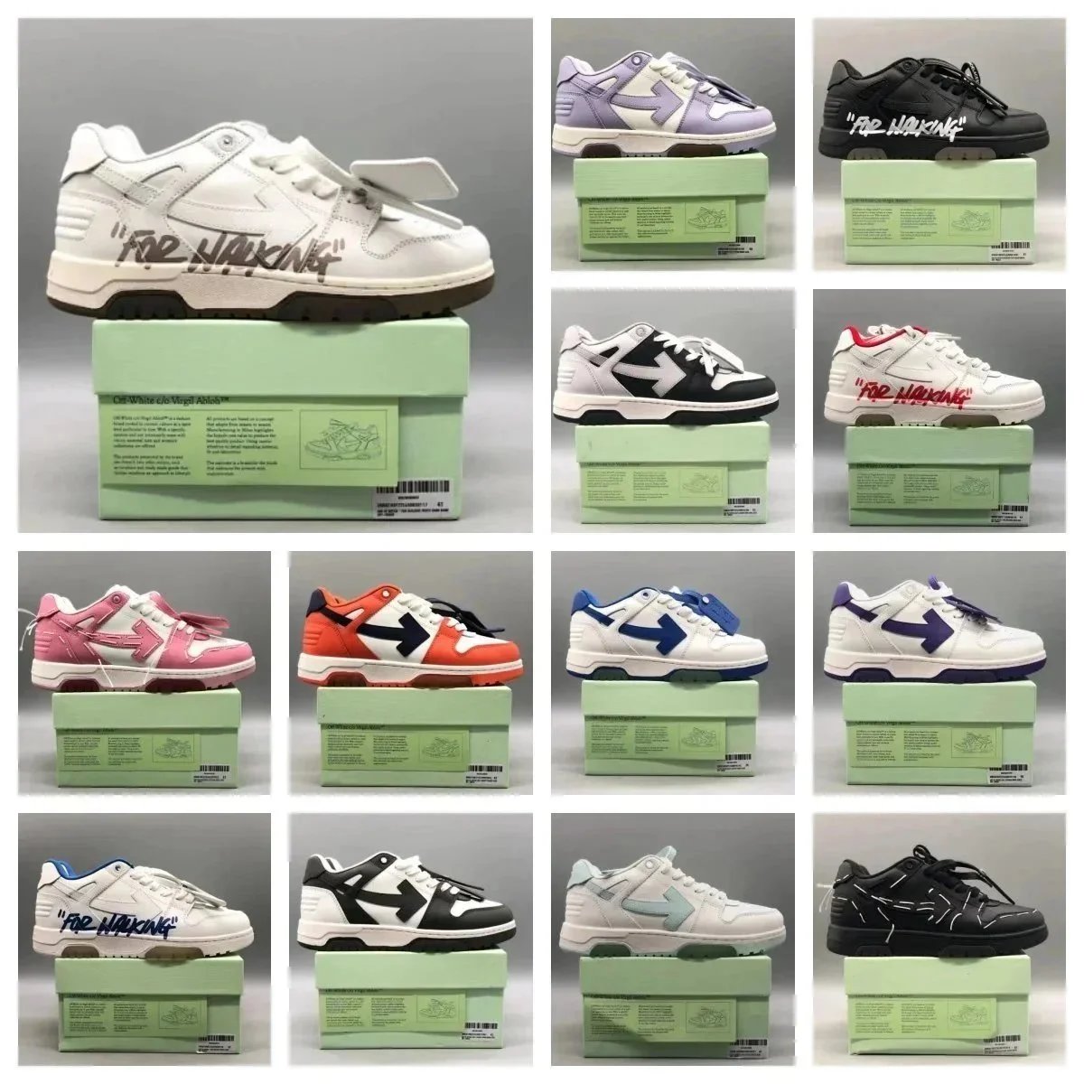 Off-White Low-top sneakers with arrow logo and box