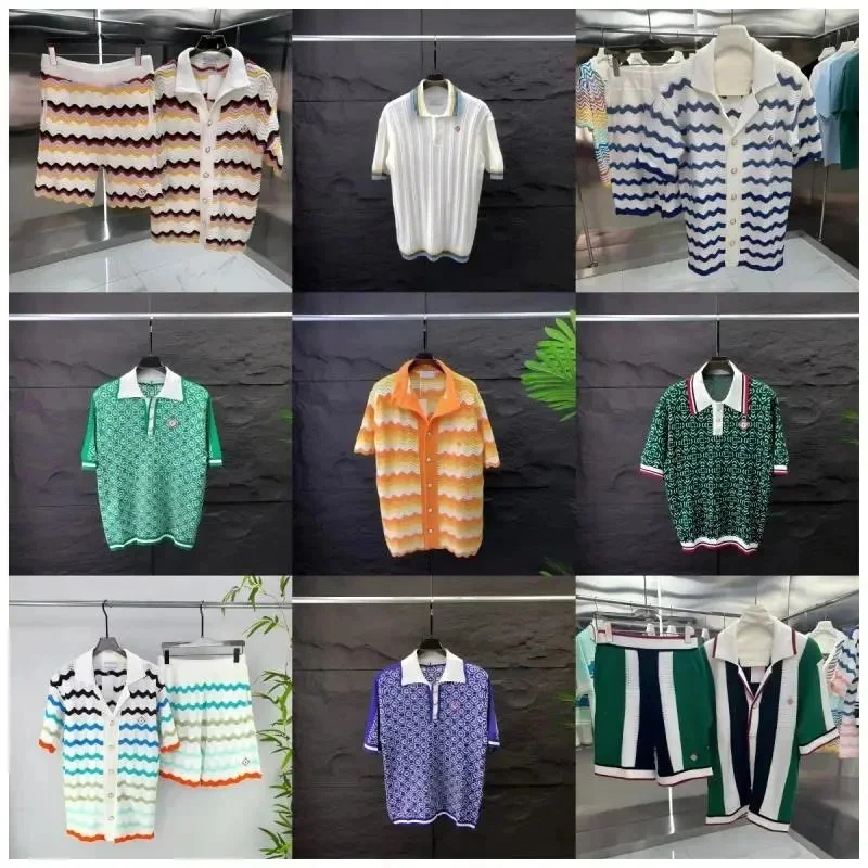 Casablanca Knitted POLO shirt  Shorts set Suits（40 style）