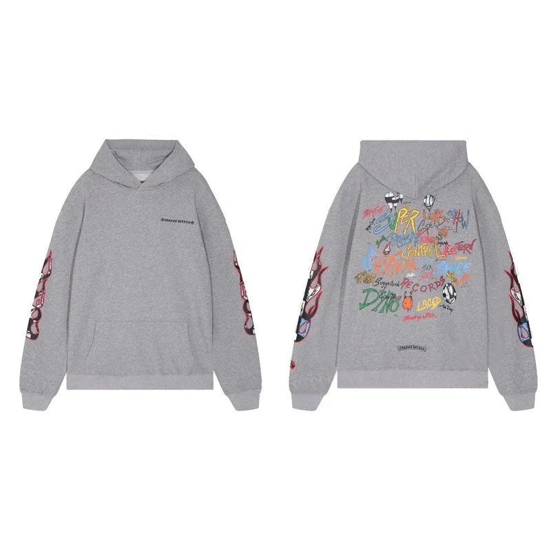 Chrome Hearts Graphic Pullover Hoodie