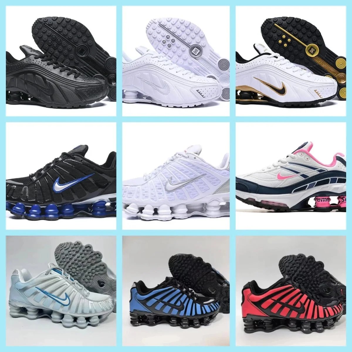 Nike Unisex Athletic Sneakers with Shox Cushioning