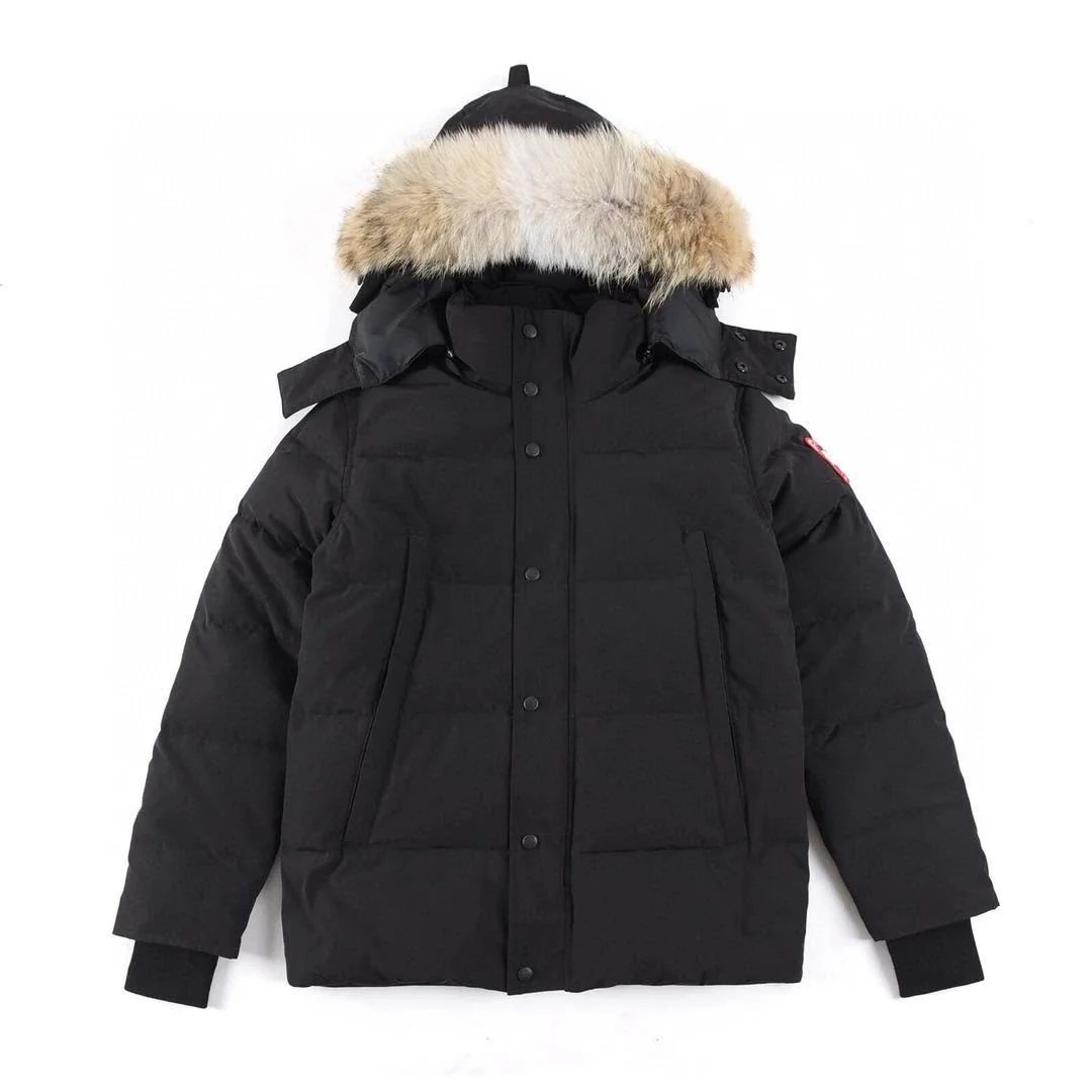 Canada Goose Men's Hooded Down Parka Jackets with Fur Trim product photo 4
