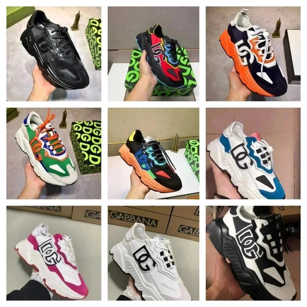 Dolce & Gabbana Unisex Chunky Sneakers with DG Logo