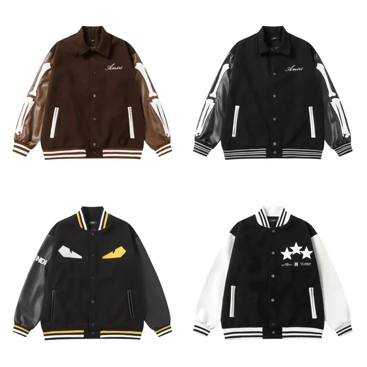 Louis Vuitton Varsity Jacket with LV Logo Patches product photo 4