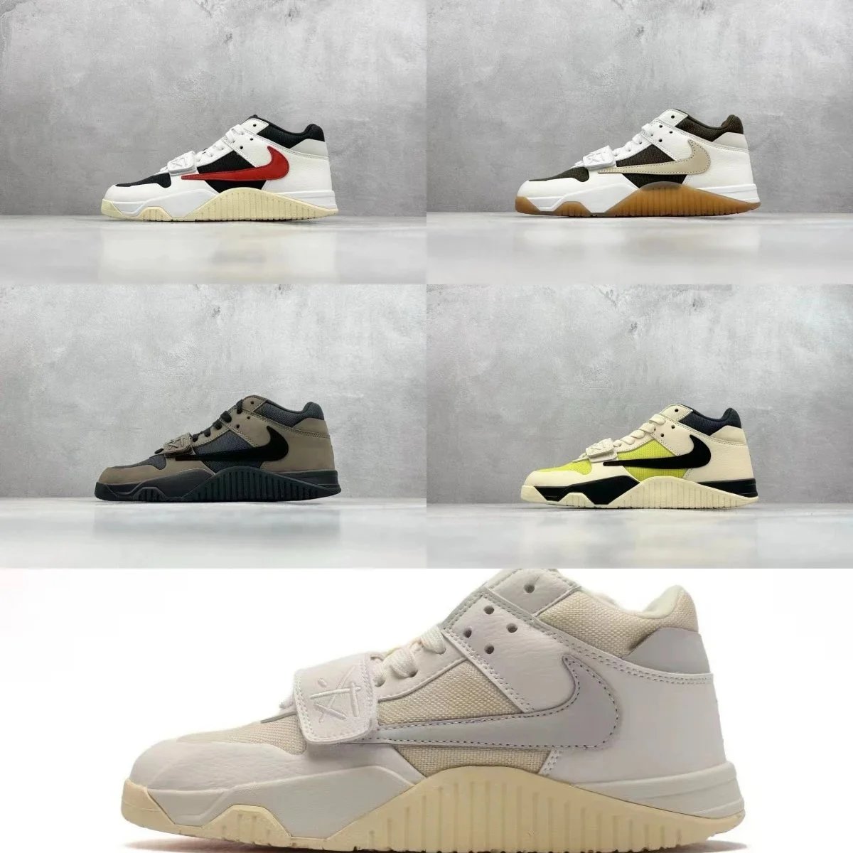 Nike Low-top lace-up sneakers with strap detail