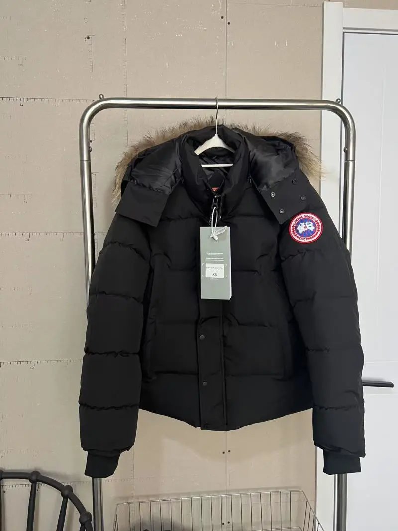 Canada Goose Hooded Down Puffer Jacket with Fur Trim product photo 4