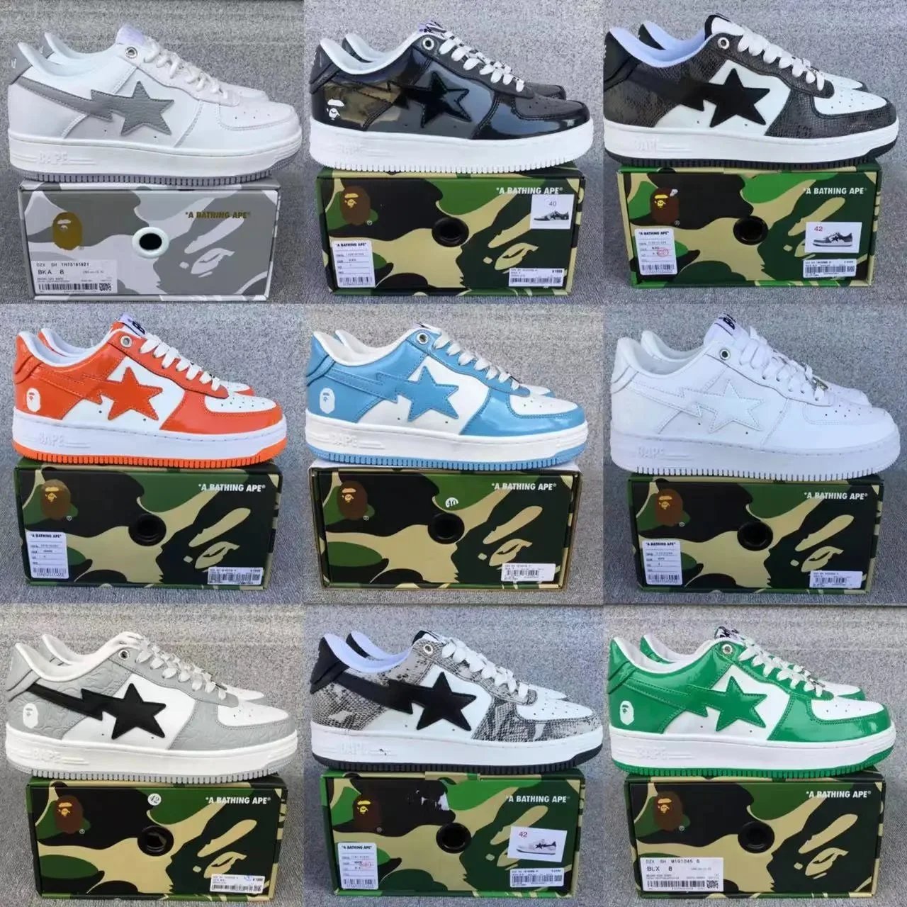 BAPE Bapesta Low Top Sneakers