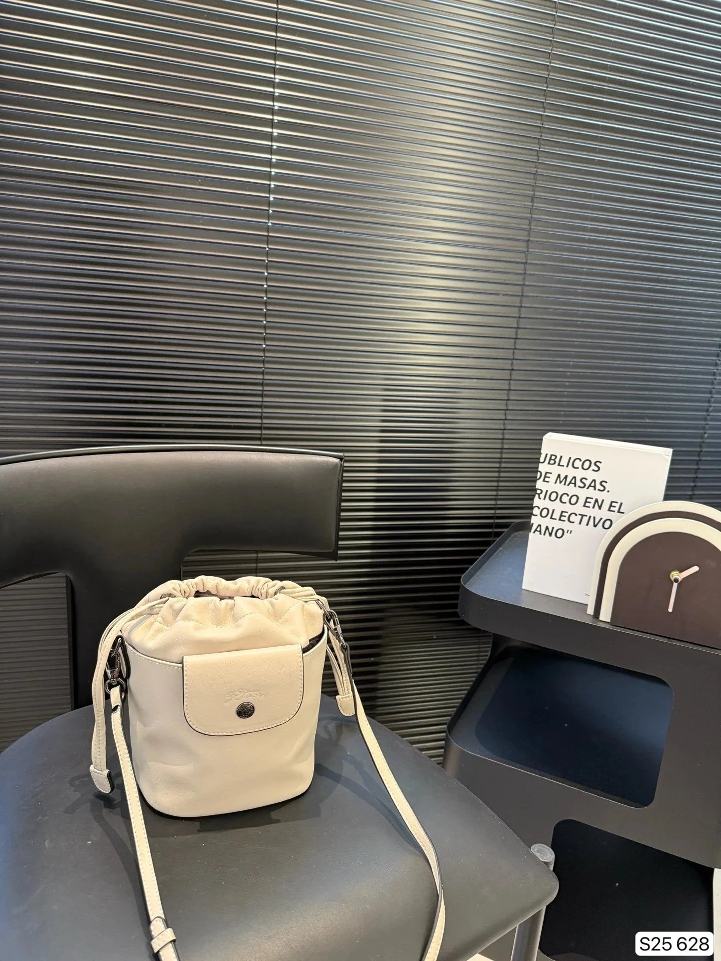 Longchamp Leather Drawstring Bucket Bag product photo 3
