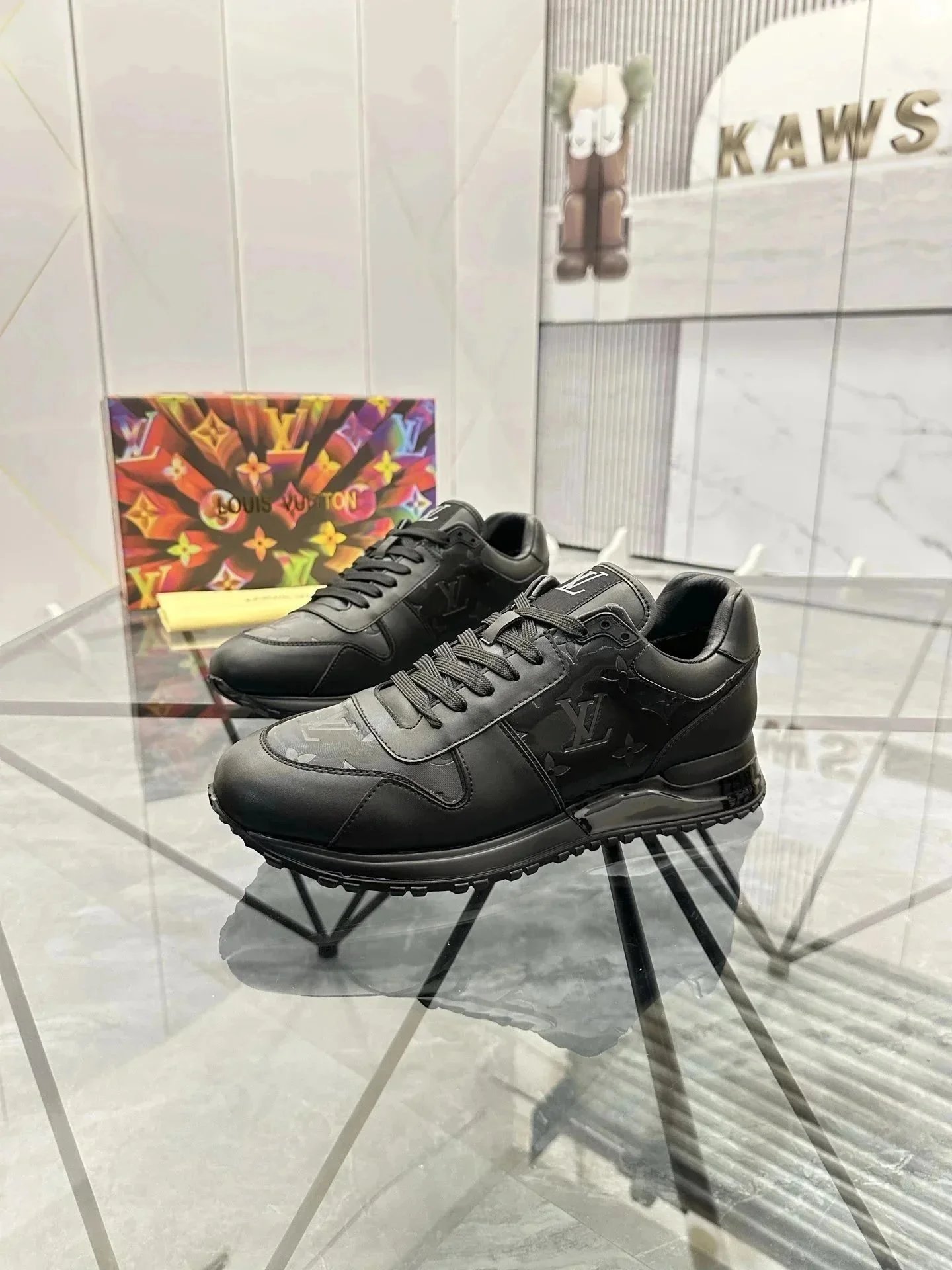 Louis Vuitton Low-top lace-up sneakers with monogram detailing product photo 2