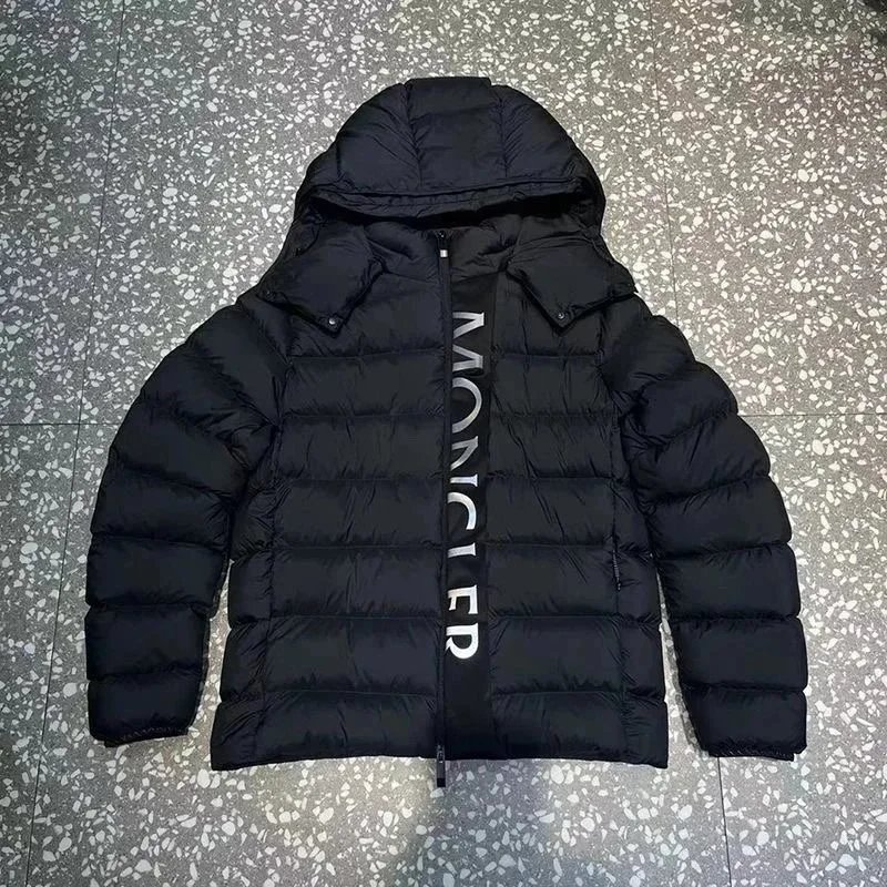 Moncler Black Hooded Down Jacket