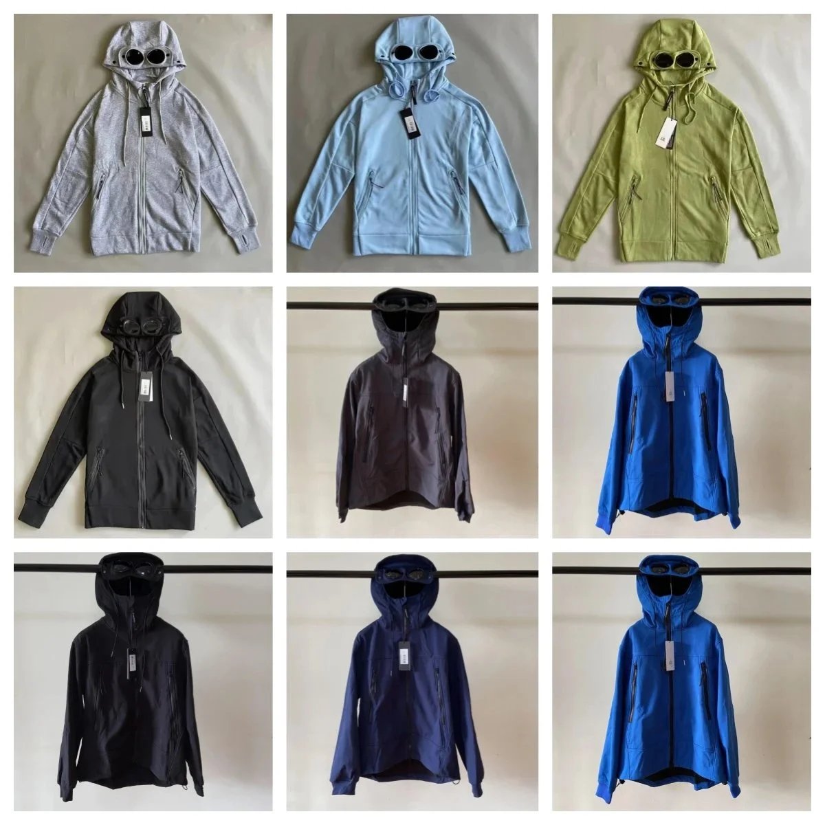 C.P. Company Goggle Hood Zip-Up Cardigan