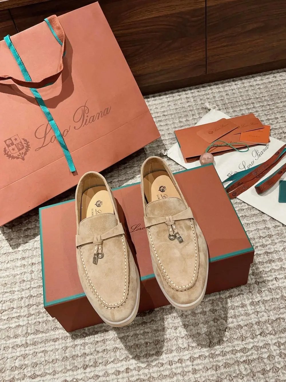 Loro Piana Casual Shoes Summer Walk suede slip-on loafers — Style 25
