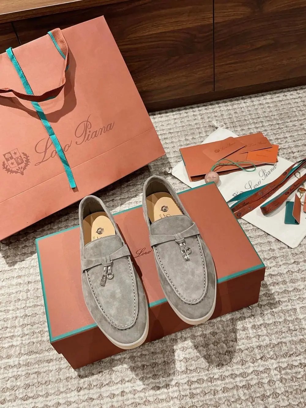 Loro Piana Casual Shoes Summer Walk suede slip-on loafers — Style 29
