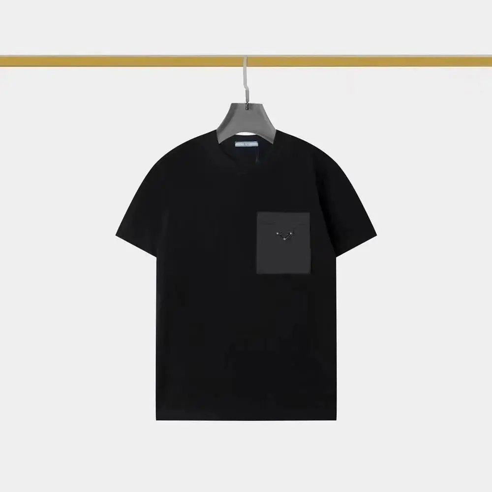 Prada T-Shirts Short-Sleeve Crew-Neck T-Shirt — Style 19